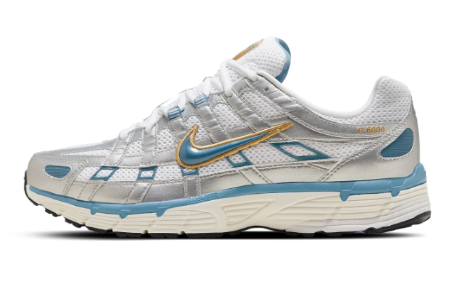 Nike P-6000 – Metallic Silver / Aegean Storm